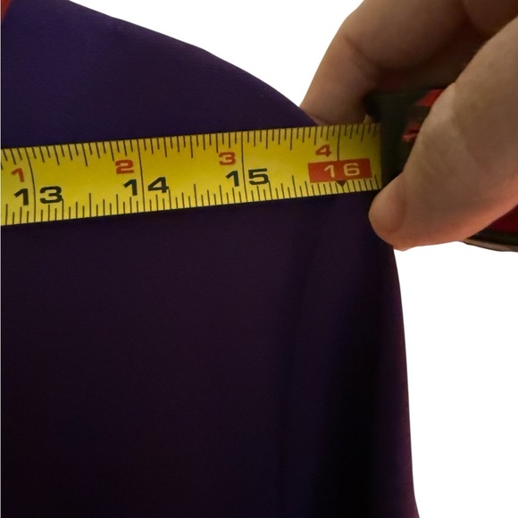 Linea Ponte by Louis Dell’Olio Purple Long Sleeve Dress – Size Large - Picture 6 of 7